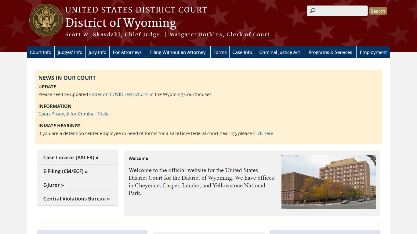 District of Wyoming | United States District Court